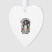Medische Assistent Halloween Heks Vintage Gravure Ornament (voorkant)