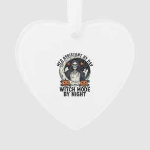 Medische Assistent Halloween Heks Vintage Gravure Ornament