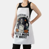 Medische Assistent Halloween Heks Vintage Gravure Schort (Insitu)