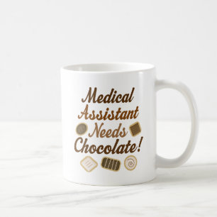 Medische assistent heeft chocolade Funny Gift mok 