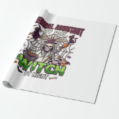 Medische Assistent Heks Skelet Spuit Ketel Cadeaupapier (Uitgerold)