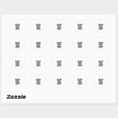 Medische Assistent Heks Skelet Spuit Ketel  Hart Sticker (Vel)