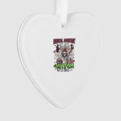 Medische Assistent Heks Skelet Spuit Ketel Ornament (voorkant)