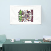 Medische Assistent Heks Skelet Spuit Ketel  Spandoek (Beurs)