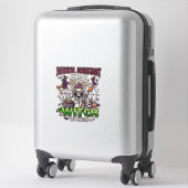 Medische Assistent Heks Skelet Spuit Ketel Sticker (Koffer)