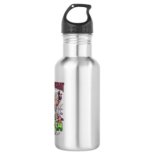 Medische Assistent Heks Skelet Spuit Ketel Waterfles (Voorkant)
