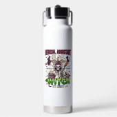 Medische Assistent Heks Skelet Spuit Ketel Waterfles (Voorkant)