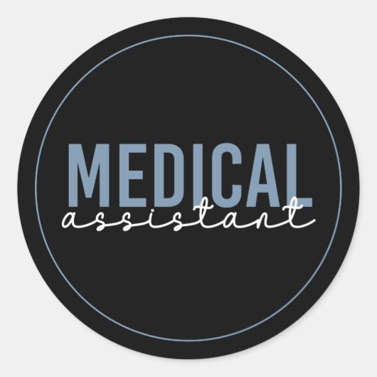 Medische assistent | Klinische assistent Ronde Sticker (Voorkant)