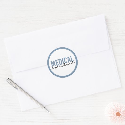 Medische assistent | Klinische assistent Ronde Sticker (Envelop)