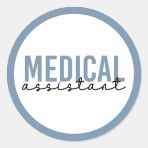 Medische assistent   Klinische assistent Ronde Sticker
