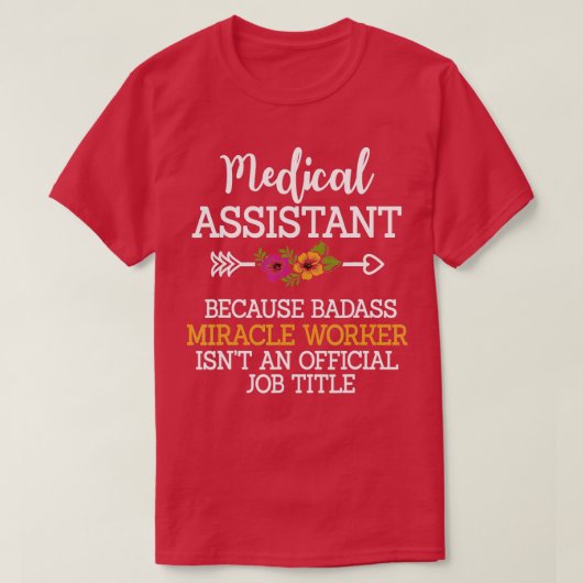 Medische assistent Klinische Officier T-shirt (Design voorkant)