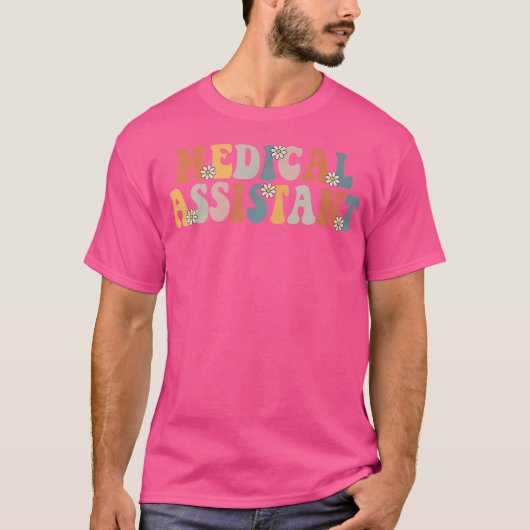 Medische Assistent Ma CMA Verpleegkundige Groovy R T-shirt (Voorkant)