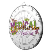 Medische Assistent - Mardi Gras Dartbord (Voorkant Rechts)