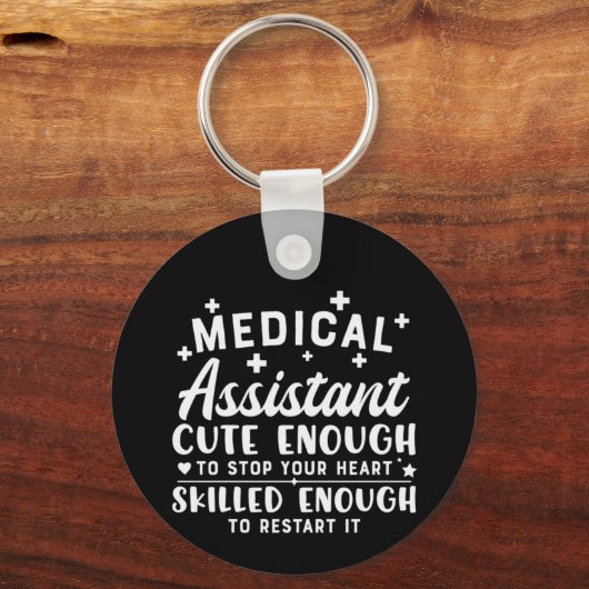 Medische assistent verpleeggeld genoeg sleutelhanger (Voorkant)