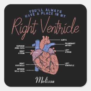 Medische assistent Verpleegkundige EMT Paramedisch Vierkante Sticker