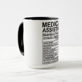 Medische assistent-voedingsfeiten mok (Voorkant links)