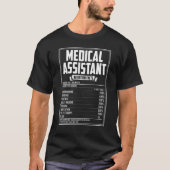Medische assistent-voedingsfeiten t-shirt (Voorkant)
