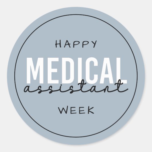 Medische assistent-week | Klinische assistent Ronde Sticker (Voorkant)