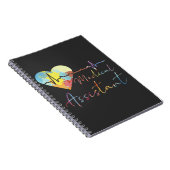 Medische assistent-ziekenhuis EKG Pulse-Waterverf Notitieboek (Rechterzijde)