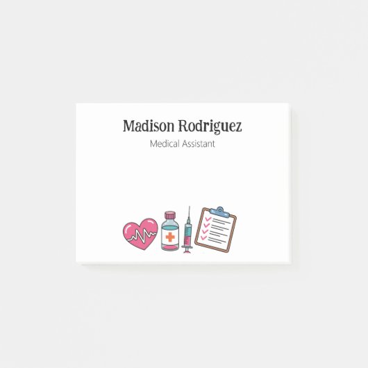 Medische Assistent Zorgverlener Post-it® Notes (Voorkant)