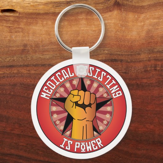 Medische assistentie is kracht sleutelhanger (Voorkant)