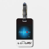 Medische Bagagezak/Tas Label Bagagelabel (Achterkant verticaal)