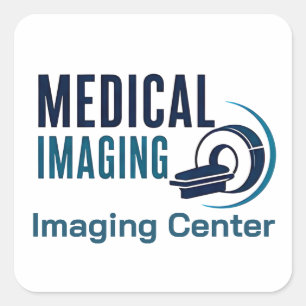 Medische Beeldvorming Diagnostisch Ontwerp Vierkante Sticker