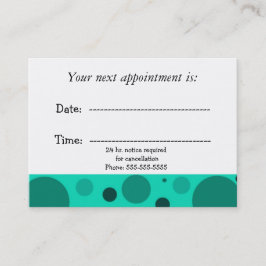 Medische benoeming afsprakenkaartje