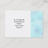 Medische benoeming Gespikkeld blauw Afsprakenkaartje (Achterkant)