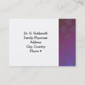 Medische benoeming Modern Floral Afsprakenkaartje (Achterkant)