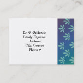 Medische benoeming Modern Floral Afsprakenkaartje (Achterkant)