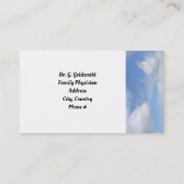 Medische benoeming op de strand afsprakenkaartje (Achterkant)