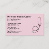 Medische benoemingskaarten voor vrouwen visitekaartje (Voorkant)