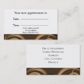 Medische Benoemkaart Abstract Afsprakenkaartje (Voorkant / Achterkant)