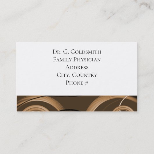 Medische Benoemkaart Abstract Afsprakenkaartje (Achterkant)