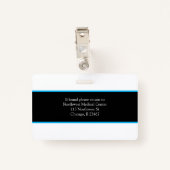 Medische beroepsnaam Photo Badge Scanner Code (Achterkant met clip)