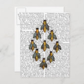 Medische bijen 2 briefkaart (Voorkant / Achterkant)