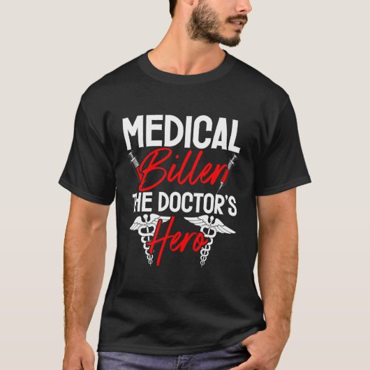 Medische Biller De Doctor's Hero Ziekenhuis Billin T-shirt (Voorkant)