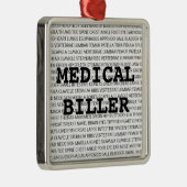 Medische Biller Medische Terminologie Kerstmis Metalen Ornament (Rechts)