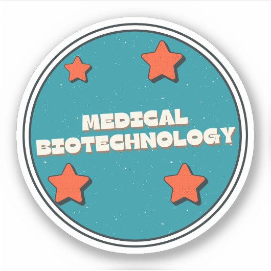 Medische biotechnologie sticker (Voorkant)