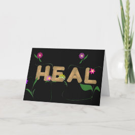 Medische Bloemen met bloemen Kaart