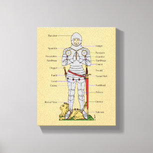 Medische Bord Armor Circa 1430 Canvas Afdruk