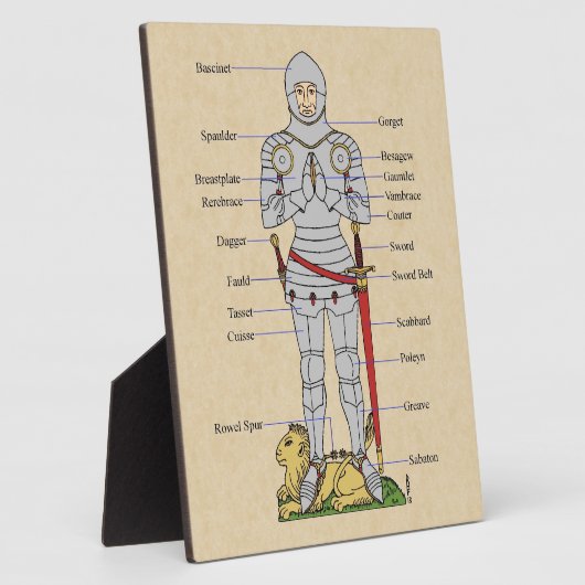 Medische Bord Armor Circa 1430 Fotoplaat (Zijkant)