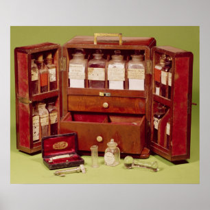 Medische borst van de Dinneford Family Chemist Poster