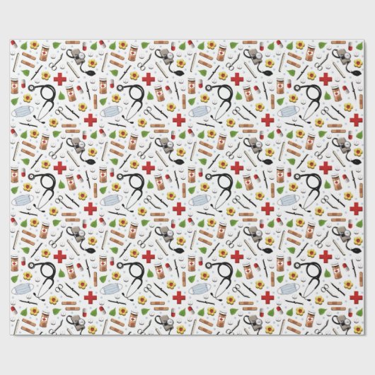 Medische cadeau cadeaupapier (Vlak)