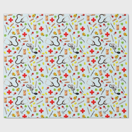 Medische cadeau cadeaupapier (Vlak)