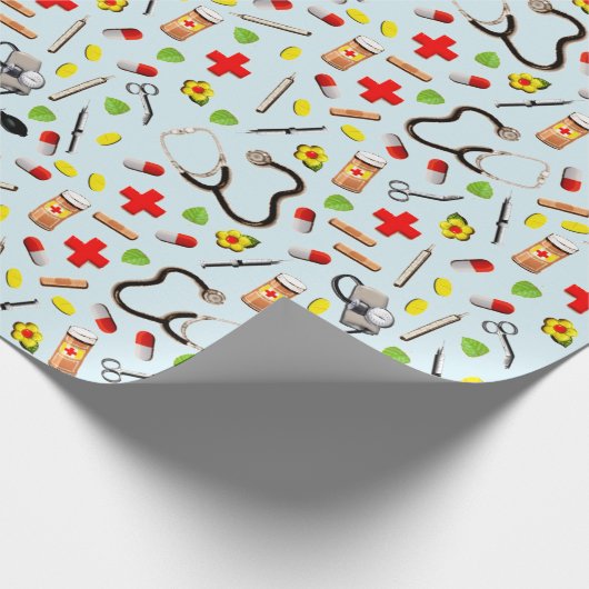 Medische cadeau cadeaupapier (Hoek)