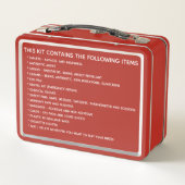 Medische caduceus EHBO-kit noodwoning (Achterkant)