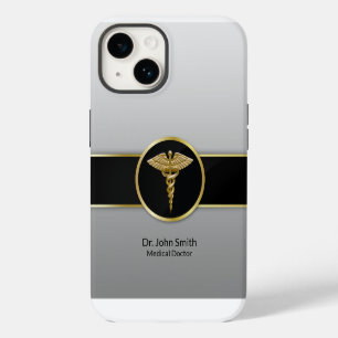 Medische Caduceus Goud Professioneel iPhone 14 Hoesje