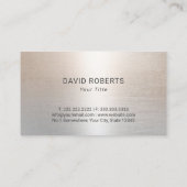 Medische Caduceus Logo Modern Zilver Visitekaartje (Achterkant)